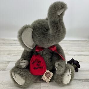 Boyd’s Bears Elephant Grey Plush Will Work For Peanuts Stuffed Animal